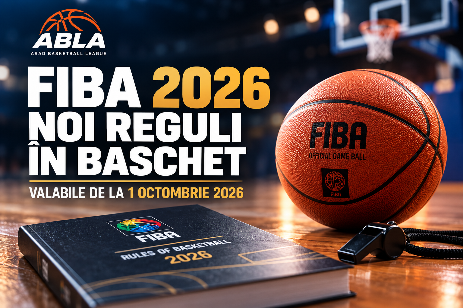FIBA schimbă regulile baschetului din 1 octombrie 2026. Ce trebuie să știe jucătorii ABLA